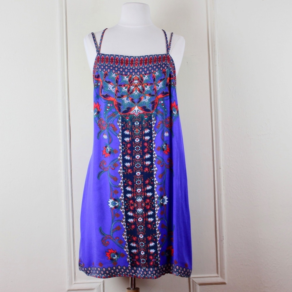 Ecote Urban Outfitters Purple Strappy Sun Dress sz LARGE - Picture 3 of 10
